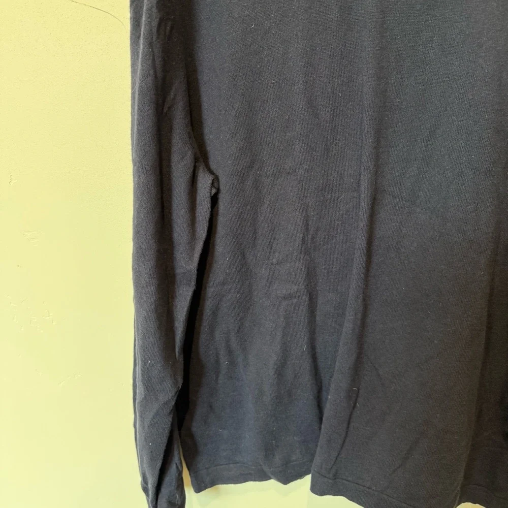 Banana Republic Dark Blue Long Sleeve Tee Cotton Cashmere Men’s Size XL Preppy